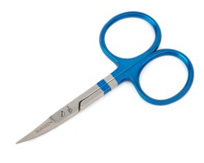 Smhaen Scissors Curved 4" Tungsten Fine Blue